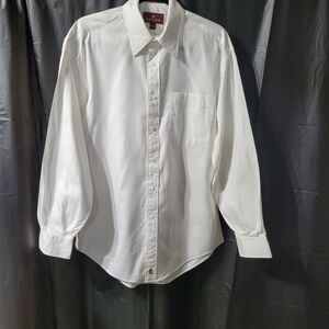 Nordstrom 100% long staple cotton 2x2 stitch formal dress shirt Mns 14.5 Sz 33